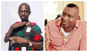 A photo collage of Johnson Asiedu Nketiah and Chairman Wontumi