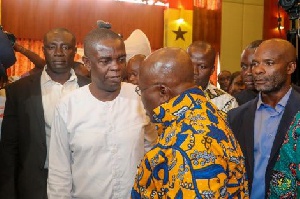 Pratt meets with Akufo-Addo during a 'Presidential Meet The Press' programme in 2018