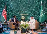 Saudi Arabia's Energy Minister and his Kenyan counterpart during an energy engagement in Riyadh