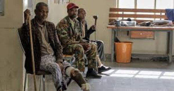 Wounded Tigrayan fighters wait for treatment in Mekelle, Ethiopia