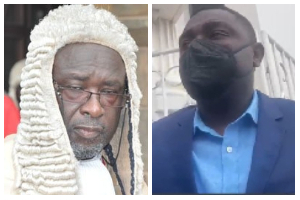 Acting Chief Justice, Paul Baffoe-Bonnie and Kevin Ekow Baidoo Taylor