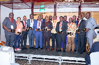 Some of the participants who received awards from the event