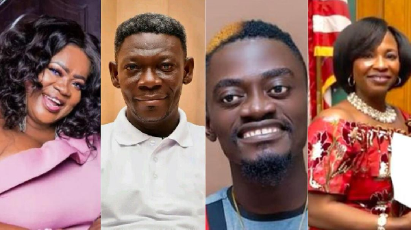 (L-R): Mercy Asiedu, Agya Koo, LilWin and Kyeiwaa had other jobs before fame