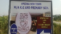 Apedwa New Town M/A Kindergarten and Primary school was built by the said contractor