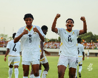 Black Maidens players celebrating their win