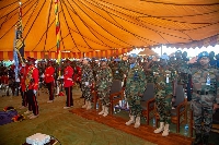 During the induction service for Commanding Officer at GHANBATT Headquarters