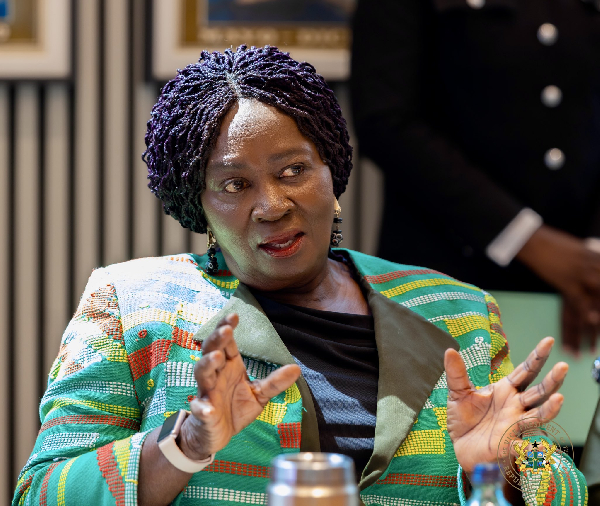 Professor Jane Opoku-Agyemany speaking during the meeting with GB Foods