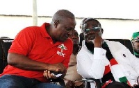 Former president John Dramani Mahama and his boss, late JEA Mills