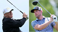 US President Donald Trump played golf with English footballer Harry Kane