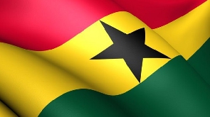 The flag of Ghana