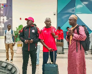 Members of The Gambia national team delegation