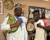 Faisel Abubakar with Sarki Musah Yahaya Yendu