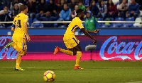 Thomas Teye Partey scored a late winner to hand Atletico Madrid all the three maximum points