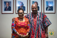 President John Dramani Mahama (right) with his wife, Lordina Mahama
