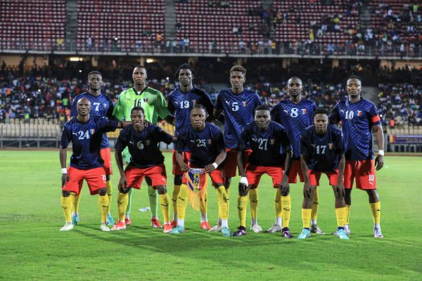 Chad's players pose for a picture ahead of a game