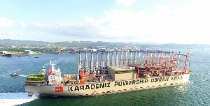 The first Karpowership arrived in Ghana in 2015