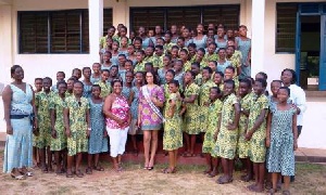 Miss Universe Ghana, Yayra Nego Visits Accra Girls High School