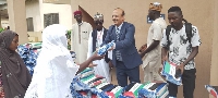 Ambassador Mr. Abdal Fatah Ahmed Khalil Alsattari sharing some of the items