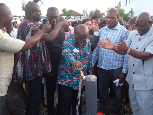 President Akufo-Addo commissioned a 51.54 million Water project in the Wa West District