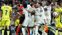 Vinicius' red card caused a melee between the two teams