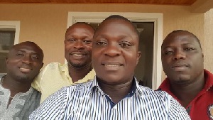 Hon. Bryan Acheampong with Ex-Black Star players