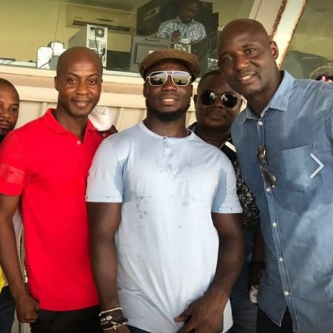Stephen Appiah [middle] is team manager