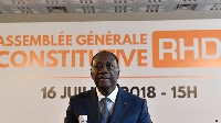 Preliminary results which show the current President Alassane Ouattara leading the polls