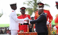 President Akufo-Addo urged the first batch of Officer Cadets to discharge their duties dilligently