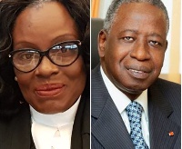 Ghana's Attorney General Gloria Akuffo, and Ivory Coast's Adviser to the President,Adama Toungara