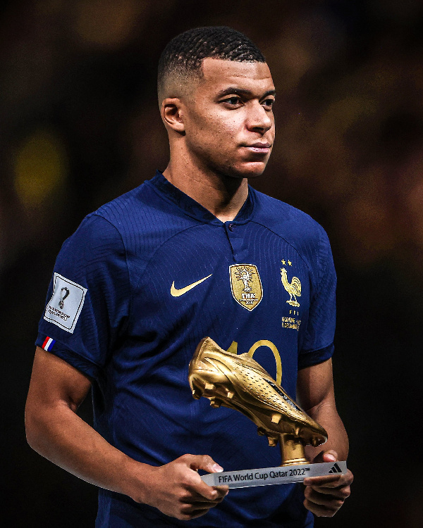 The Golden Boot Award was given to Kylian Mbappe of France