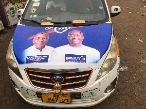 Taxi drivers in Bekwai are openly endorsing Poku-Adusei and Dr. Mahamudu Bawumia