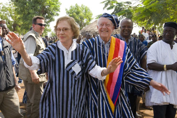 Rosalynn Carter, former US First Lady ith husband Jimmy