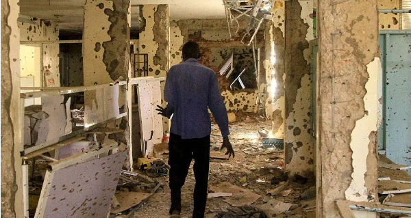 Many hospitals in Sudan - like this one in the capital - have been destroyed by the war