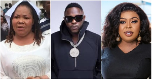 From L to R: Nana Agradaa, Medikal and Afia Schwarzenegger were all sued in 2025