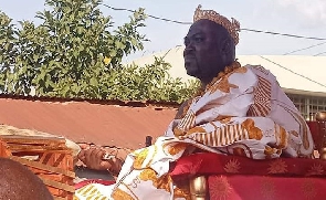 Togbega Gabusu VII, the Paramount Chief of Gbi Traditional Area