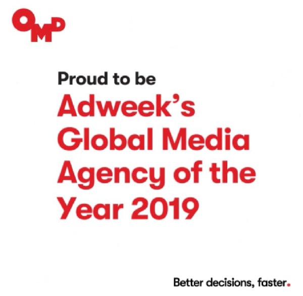 In Feb. 2019, OMD worldwide was awarded the Most Creative & Innovative Network of the Year