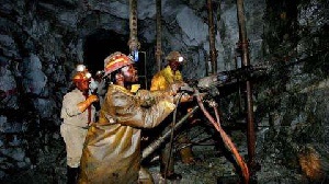 File photo: Some miners working in a concession