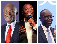 Kennedy Agyapong, Dr Mahamudu Bawumia and Ken Ofori-Atta (from left to right)
