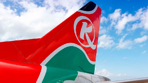 Kenya Airways Embraer 190 airplane. Kenya Airways signed a code-sharing agreement with Air Europa