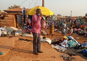 Andrew Awuni was seen preaching on Kpassa streets