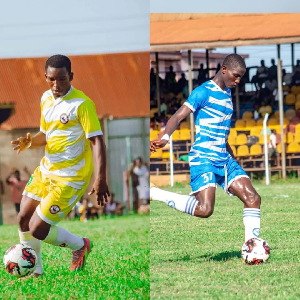 A photo of Vincent Adjei and Kwesi Sorotu Badori