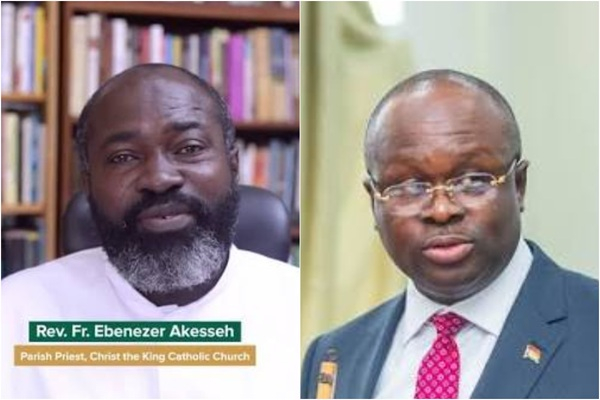 Very Rev Fr Dr Ebenezer Akesseh was the parish priest of the late Dr Edward Omane Boamah