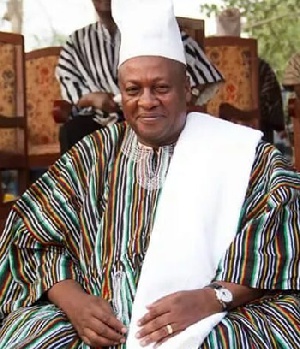President John Mahama in batakari dress