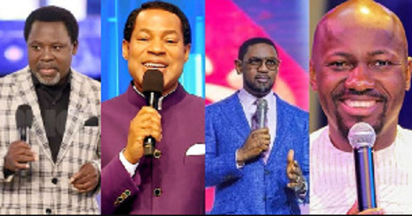 TB Joshua, Chris Oyakhilome, Biodun Fatoyinbo and Johnson Suleman