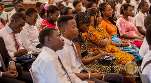 Some Ghanaian youth at a conference