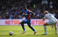 Eddie Nketiah when he made his debut for Palace