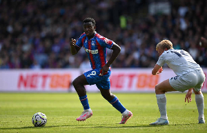 Eddie Nketiah when he made his debut for Palace