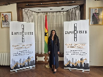 Dr Naa-Du Laryea at the book tour