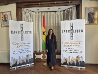 Dr Naa-Du Laryea at the book tour