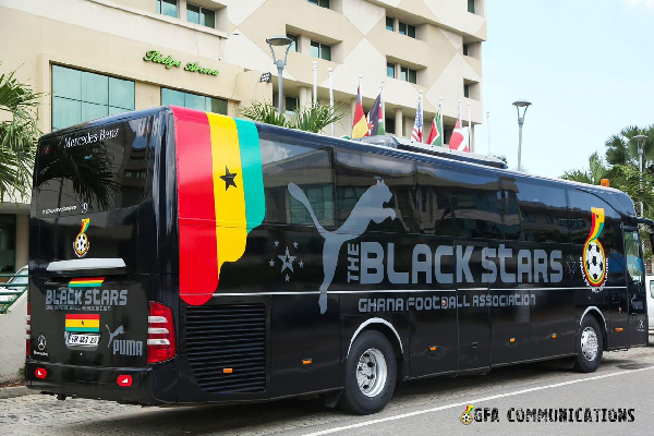 Black Stars' bus